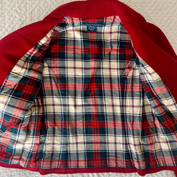 Ralph Lauren Blue Label Red Wool Jacket. Size 2. - Picture 10 of 10